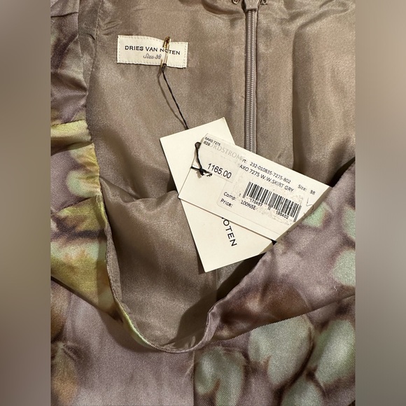 NWT $1,165 Dries Van Noten Axo Floral Print
Asymmetric Silk Skirt,Size FR38 /US6 - Picture 9 of 12